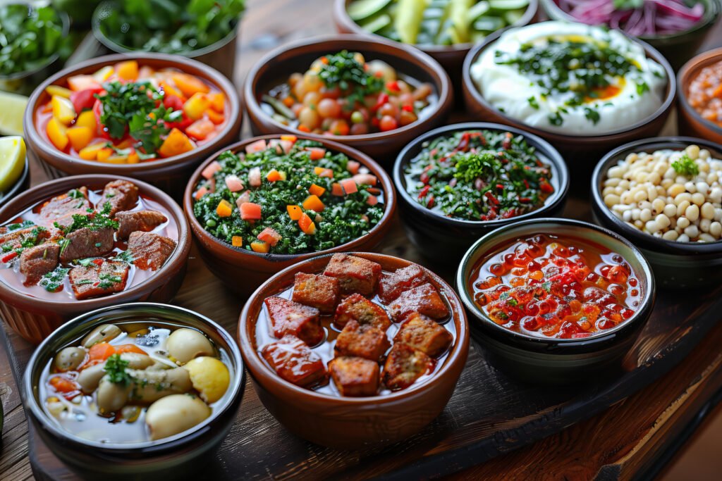 Plateau de dégustation Restaurant de cuisine locale.